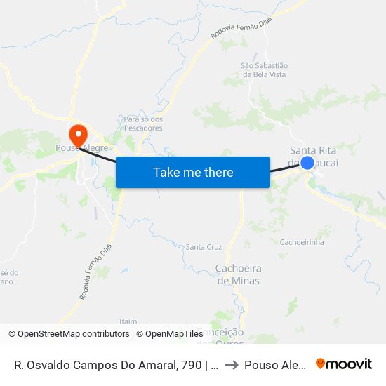 R. Osvaldo Campos Do Amaral, 790 | Sacc to Pouso Alegre map