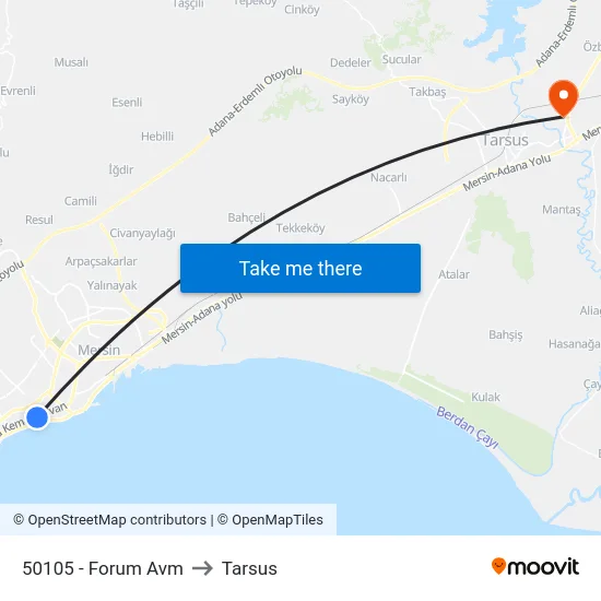 50105 - Forum Avm to Tarsus map
