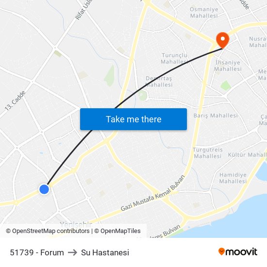 51739 - Forum to Su Hastanesi map