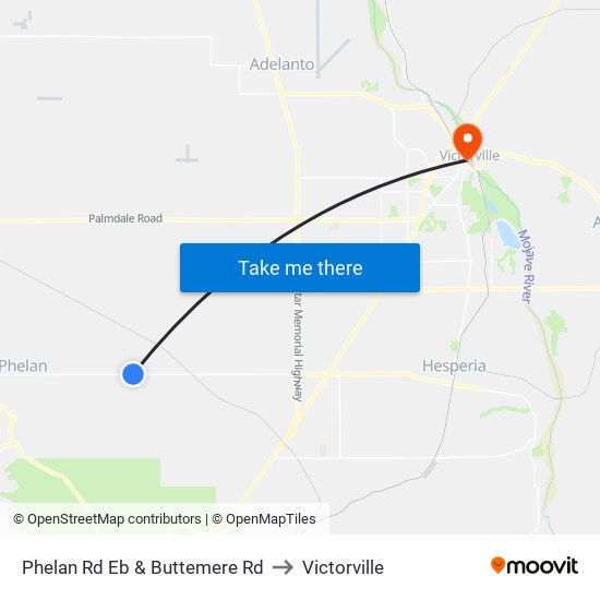 Phelan Rd Eb & Buttemere Rd to Victorville map