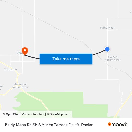 Baldy Mesa Rd Sb & Yucca Terrace Dr to Phelan map