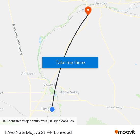 I Ave Nb & Mojave St to Lenwood map