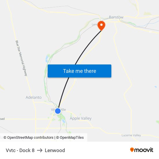 Vvtc - Dock 8 to Lenwood map