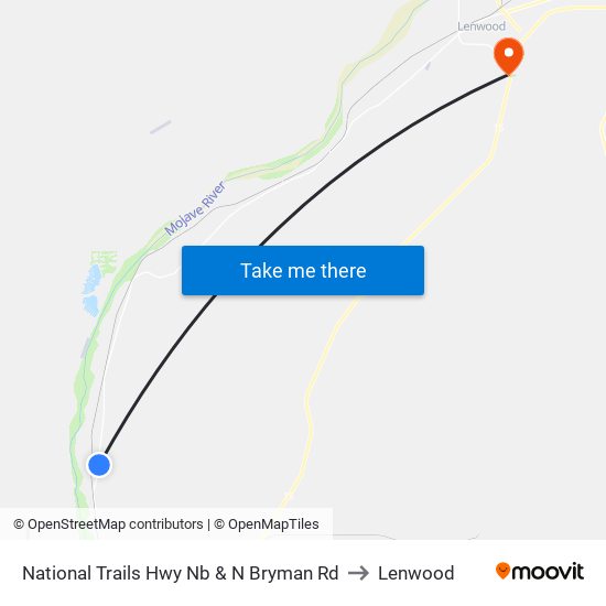 National Trails Hwy Nb & N Bryman Rd to Lenwood map