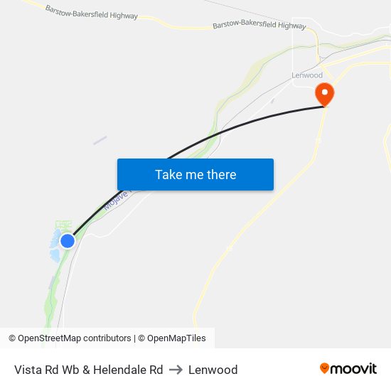 Vista Rd Wb & Helendale Rd to Lenwood map