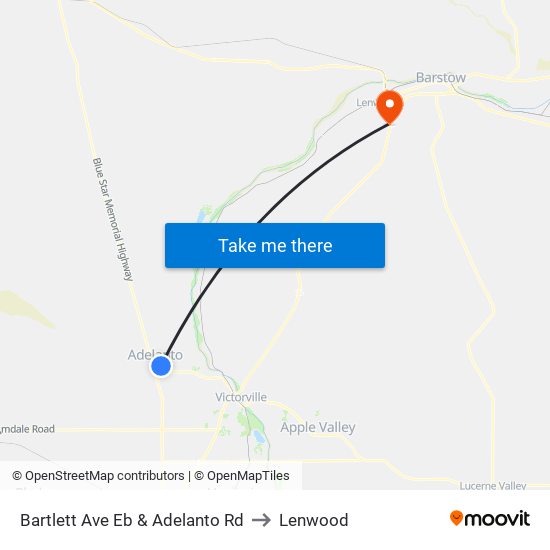 Bartlett Ave Eb & Adelanto Rd to Lenwood map