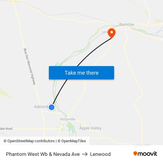 Phantom West Wb & Nevada Ave to Lenwood map