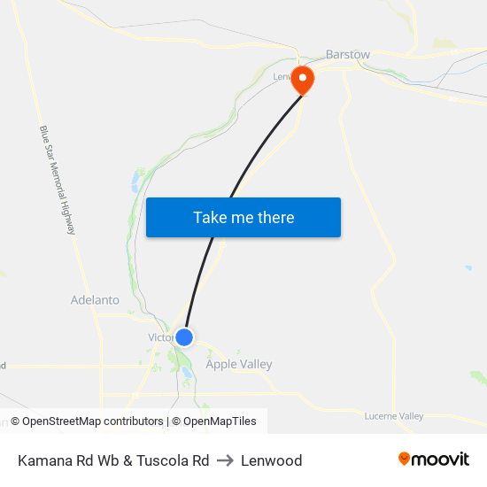 Kamana Rd Wb & Tuscola Rd to Lenwood map