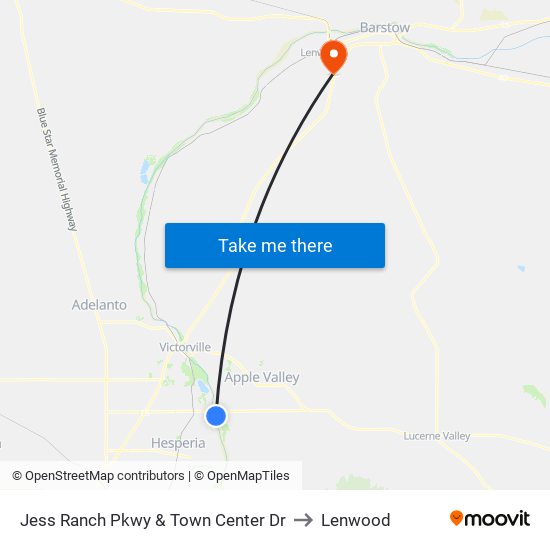 Jess Ranch Pkwy & Town Center Dr to Lenwood map