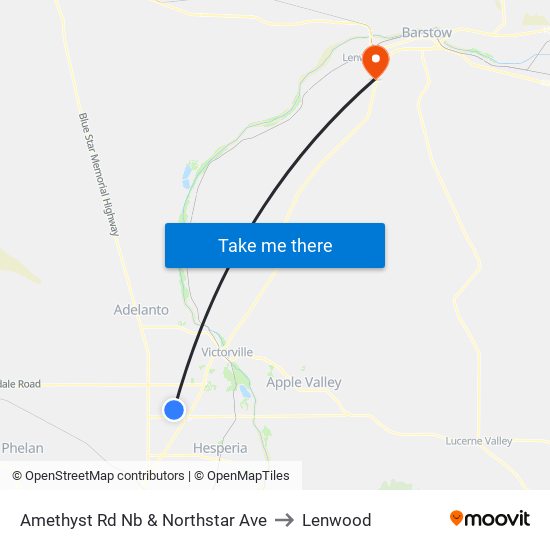 Amethyst Rd Nb & Northstar Ave to Lenwood map