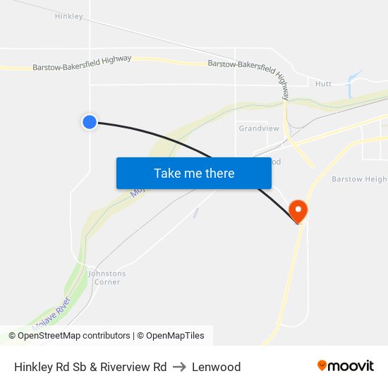 Hinkley Rd Sb & Riverview Rd to Lenwood map