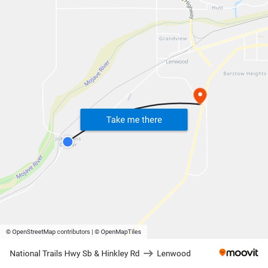 National Trails Hwy Sb & Hinkley Rd to Lenwood map