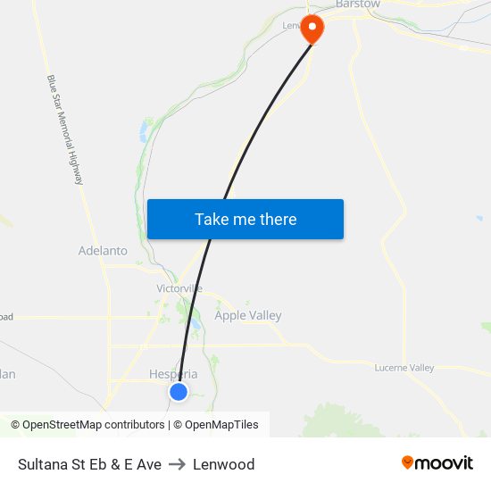 Sultana St Eb & E Ave to Lenwood map