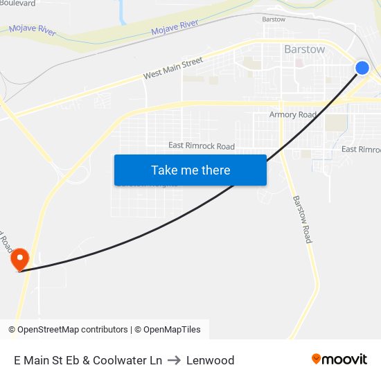 E Main St Eb & Coolwater Ln to Lenwood map