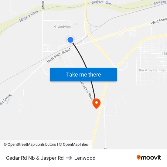 Cedar Rd Nb & Jasper Rd to Lenwood map