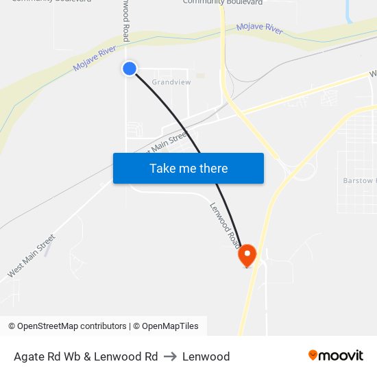 Agate Rd Wb & Lenwood Rd to Lenwood map