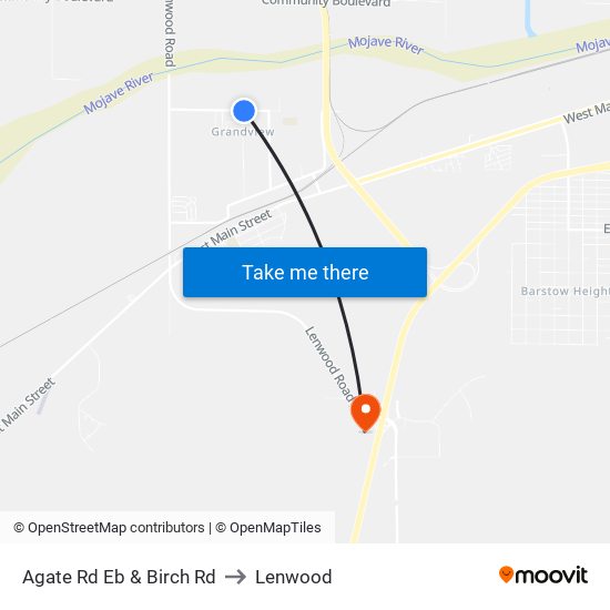 Agate Rd Eb & Birch Rd to Lenwood map