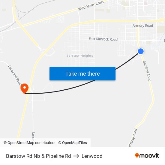 Barstow Rd Nb & Pipeline Rd to Lenwood map