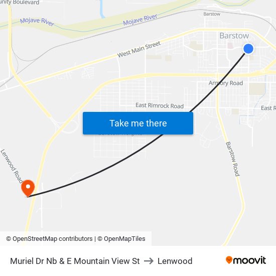 Muriel Dr Nb & E Mountain View St to Lenwood map