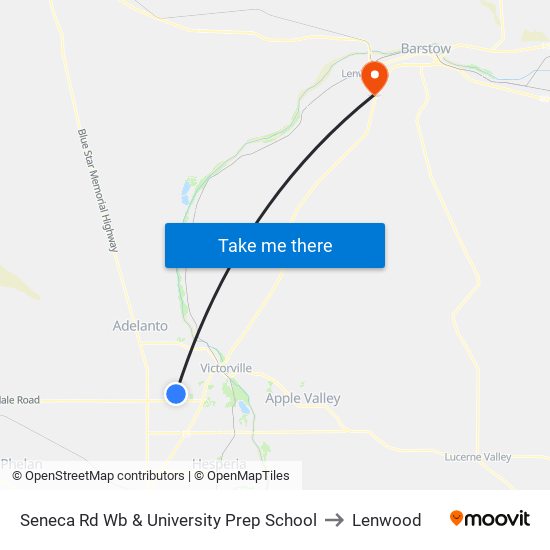 Seneca Rd Wb & University Prep School to Lenwood map