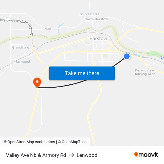 Valley Ave Nb & Armory Rd to Lenwood map