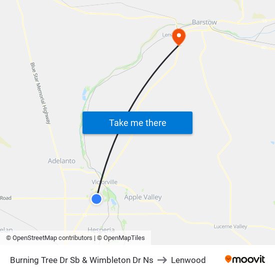 Burning Tree Dr Sb & Wimbleton Dr Ns to Lenwood map