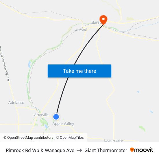 Rimrock Rd Wb & Wanaque Ave to Giant Thermometer map