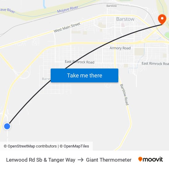 Lenwood Rd Sb & Tanger Way to Giant Thermometer map