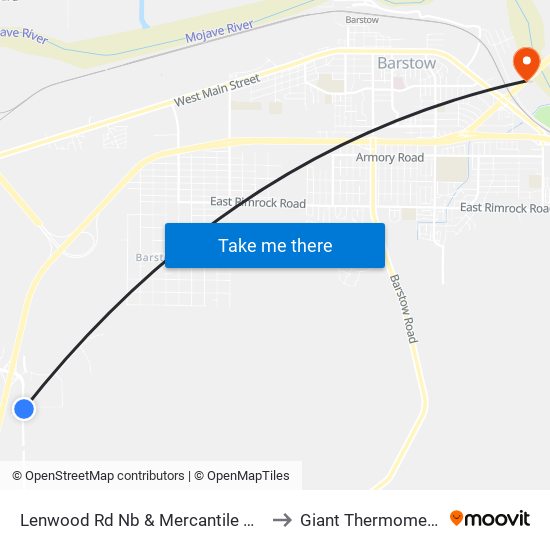 Lenwood Rd Nb & Mercantile Way to Giant Thermometer map