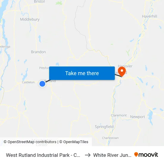 West Rutland Industrial Park - Call Ahead to White River Junction map