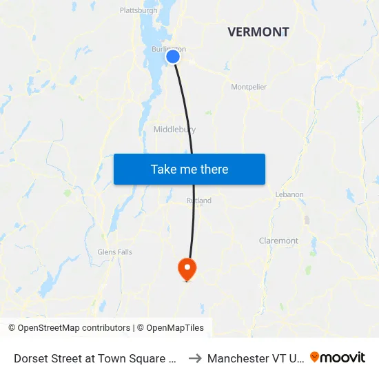 Dorset Street at Town Square Drive to Manchester VT USA map