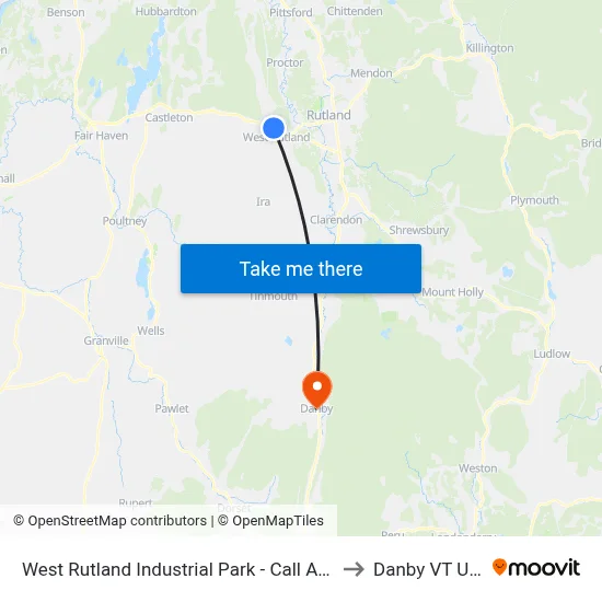West Rutland Industrial Park - Call Ahead to Danby VT USA map