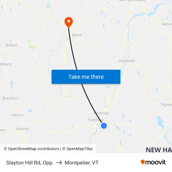 Slayton Hill Rd, Opp. to Montpelier, VT map