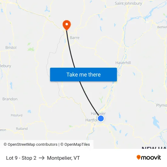 Lot 9 - Stop 2 to Montpelier, VT map