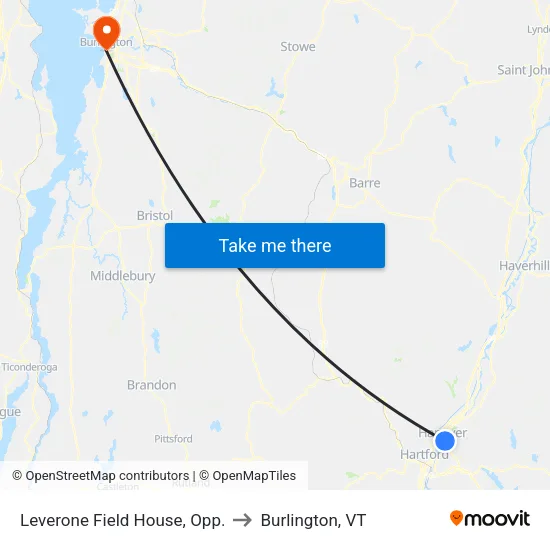 Leverone Field House, Opp. to Burlington, VT map