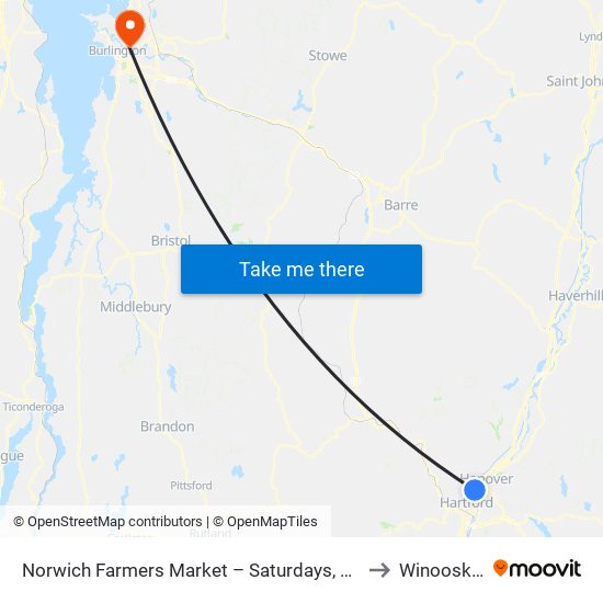 Norwich Farmers Market – Saturdays, May-Oct Only to Winooski, VT map