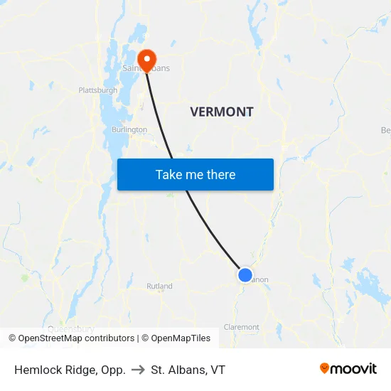 Hemlock Ridge, Opp. to St. Albans, VT map