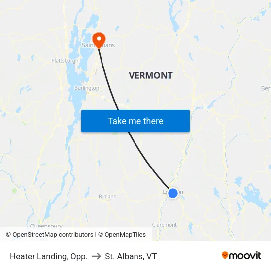 Heater Landing, Opp. to St. Albans, VT map