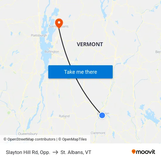 Slayton Hill Rd, Opp. to St. Albans, VT map