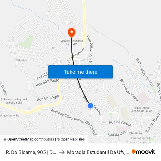 R. Do Bicame, 905 | Der to Moradia Estudantil Da Ufvjm map