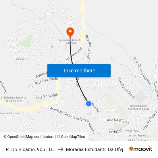 R. Do Bicame, 905 | Der to Moradia Estudantil Da Ufvjm map