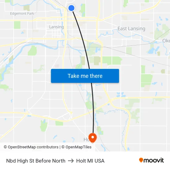 Nbd High St Before North to Holt MI USA map