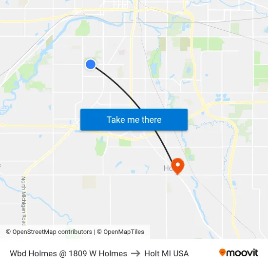 Wbd Holmes @ 1809 W Holmes to Holt MI USA map