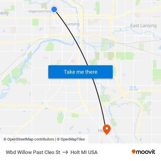 Wbd Willow Past Cleo St to Holt MI USA map