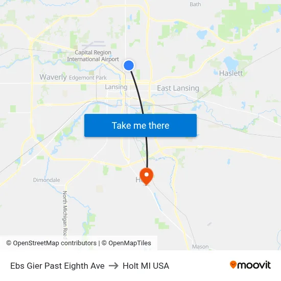 Ebs Gier Past Eighth Ave to Holt MI USA map