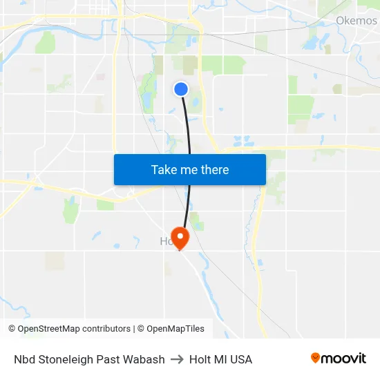 Nbd Stoneleigh Past Wabash to Holt MI USA map