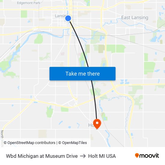 Wbd Michigan at Museum Drive to Holt MI USA map