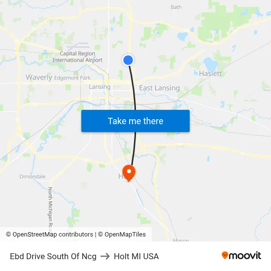 Ebd Drive South Of Ncg to Holt MI USA map