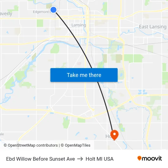 Ebd Willow Before Sunset Ave to Holt MI USA map