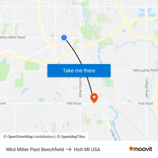 Wbd Miller Past Beechfield to Holt MI USA map